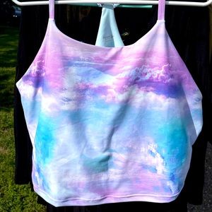 Athletic racer back top